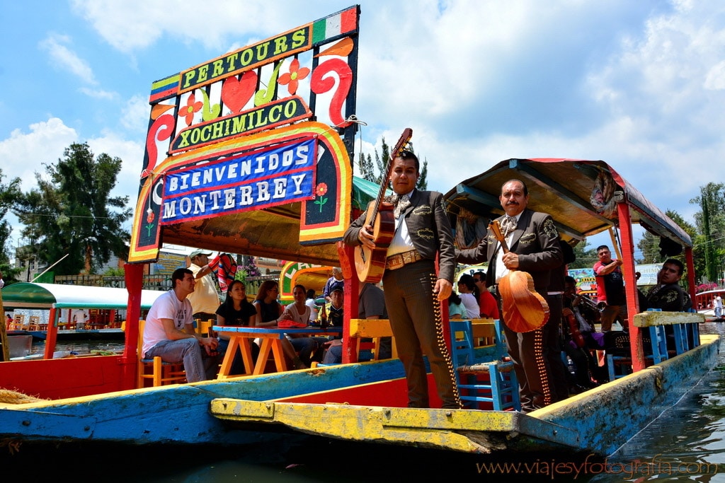 Vista panorámica de Xochimilco